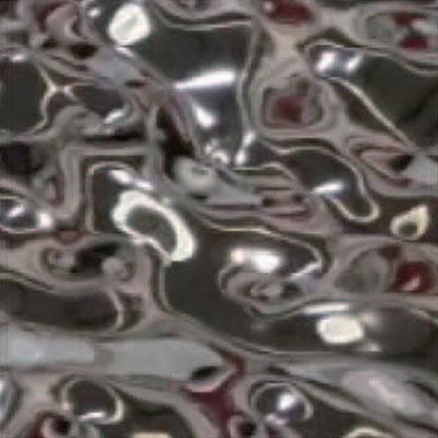 201 304 316 Lámina de acero ondulada de agua espejo pulido champán color dorado decorativo 7